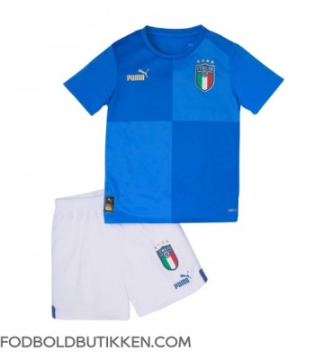 Italien Hjemmebanetrøje Børn 2022 Kortærmet (+ Korte bukser)